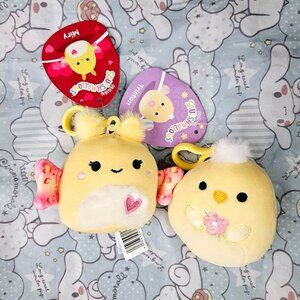 Original Squishmallows Mini Plush Keychain Bag Clips